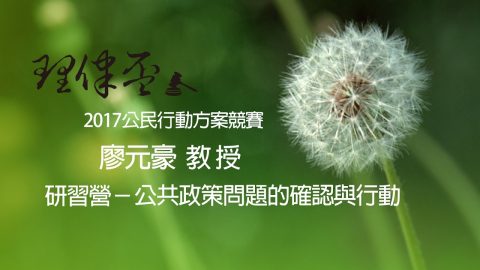公共政策問題的確認與行動-廖元豪副教授